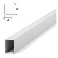 Рейка кубообразная Албес A25/35/S PRIM белый матовый