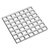 Грильято GL-24 ячейка 86x86, высота 34 мм, ширина 24 мм, белый матовый