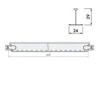 Подвесная система КНАУФ Т24 рейка поперечная 600x29 мм