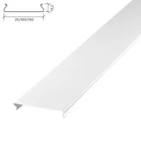 Реечный потолок Албес S дизайн A25AS Décor HL0101В белый жемчуг