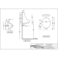 Писсуар настенный Essco Elements ECS-WHT-251 Белый