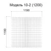 Грильято Нестандартная ячейка Модель 10 1200x1200мм, металлик, высота 50 мм, ширина 10 мм