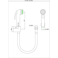 Лейка для гигиенического душа Essco ALE-CHR-585 Хром