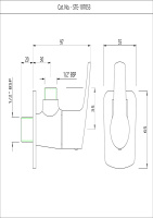 Угловой запорный кран с фланцем Essco Stella STE-CHR-107053 Хром