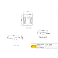 Чаша генуя Essco Elements ECS-WHT-455 Белая